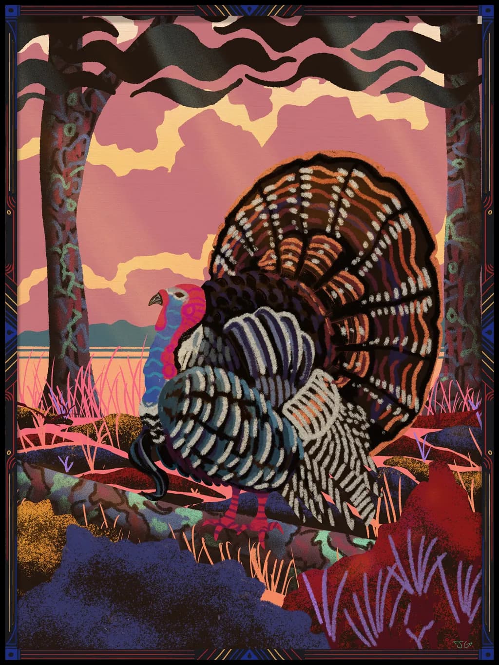 Autumn Turkey Display