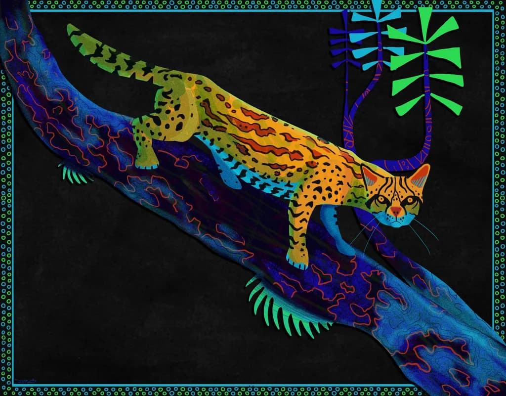 Neon Ocelot Stalk