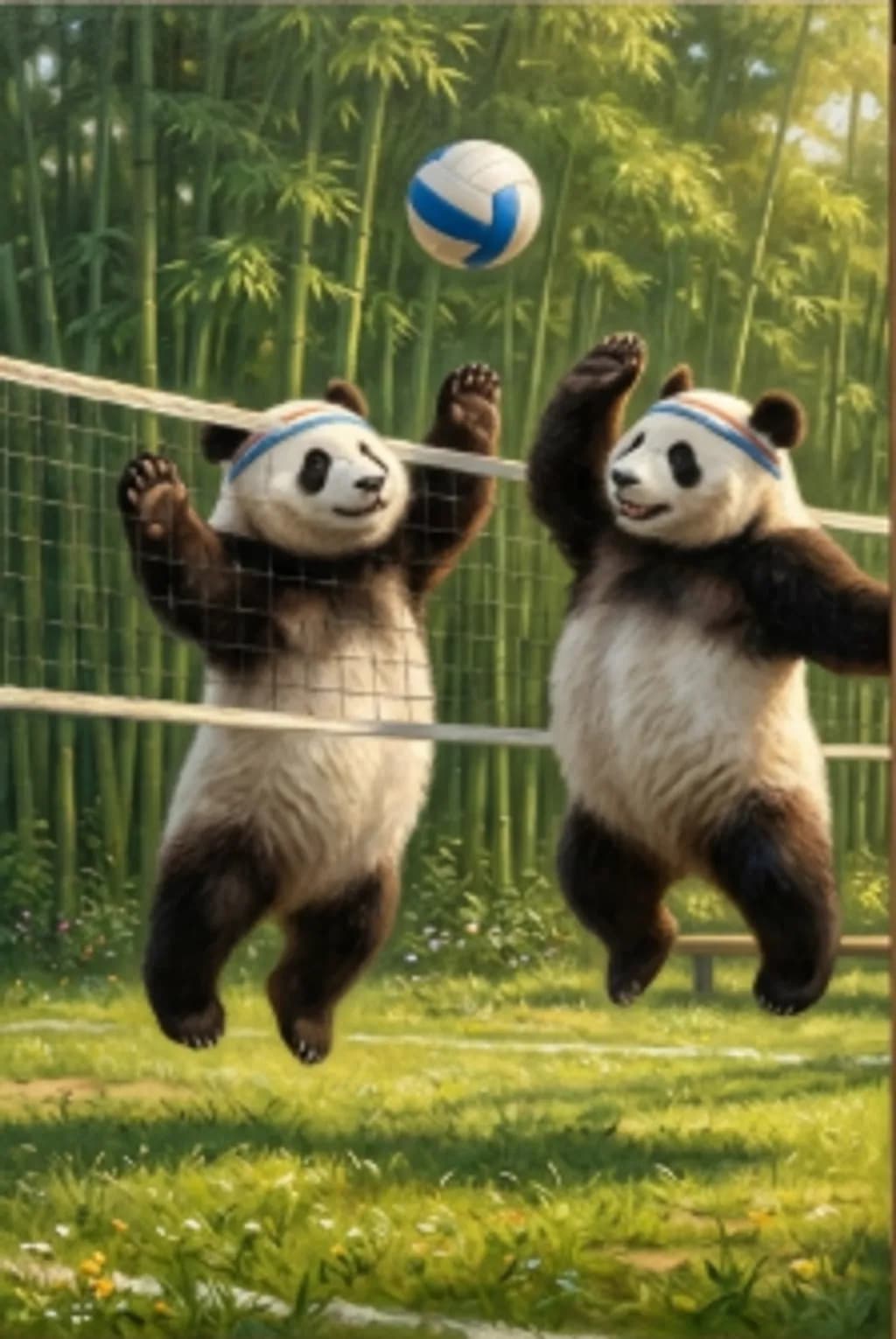Panda Volleyball Match