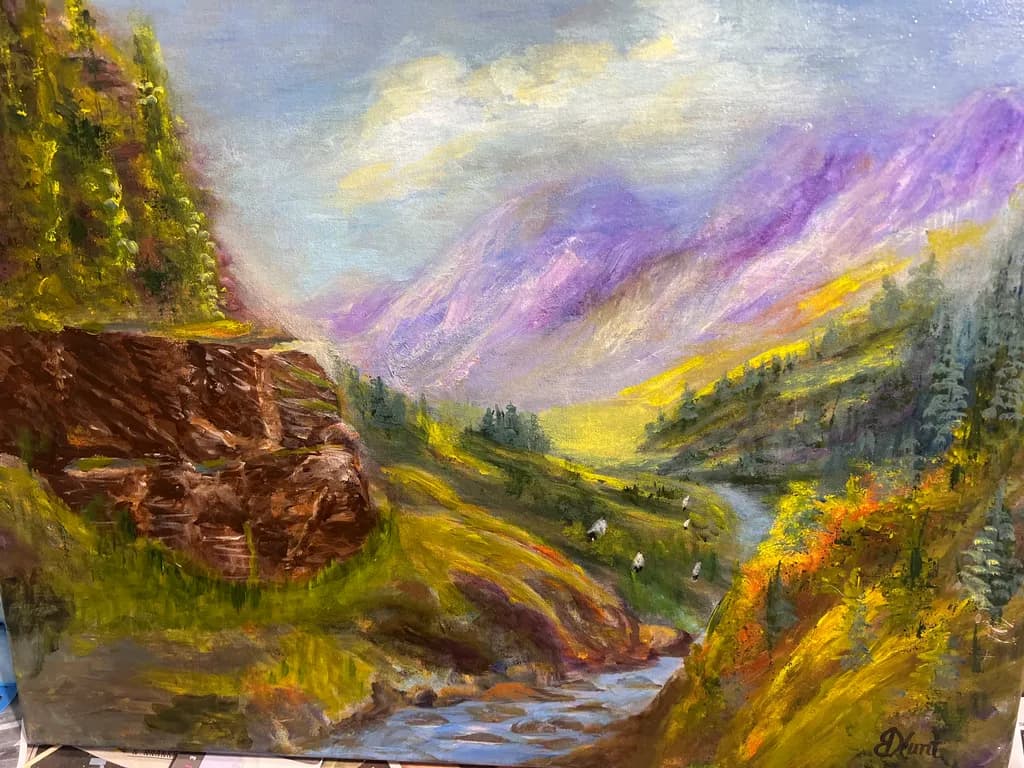 Mountain Stream Valley