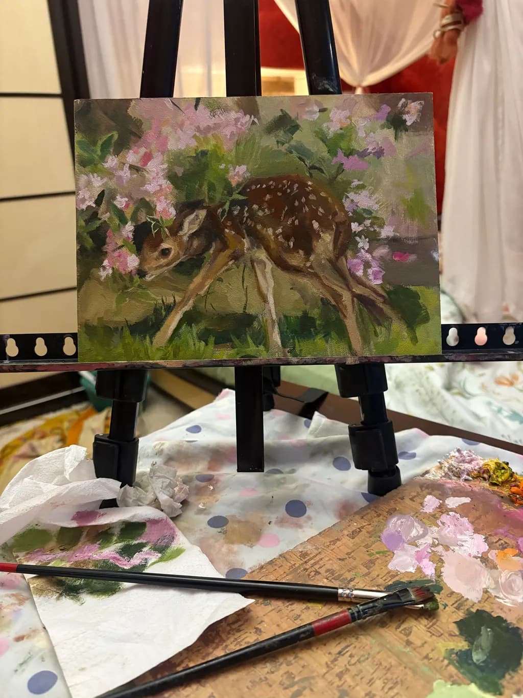 Fawn Among Blossoms