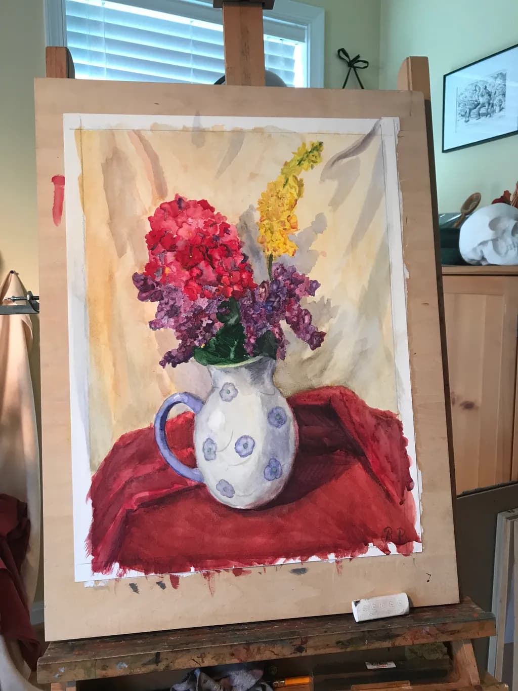Floral Arrangement in Pitcher