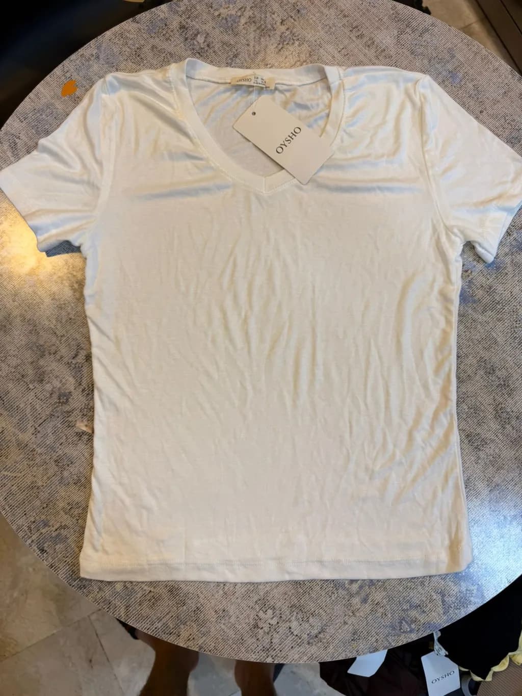 Basic White V-Neck Tee