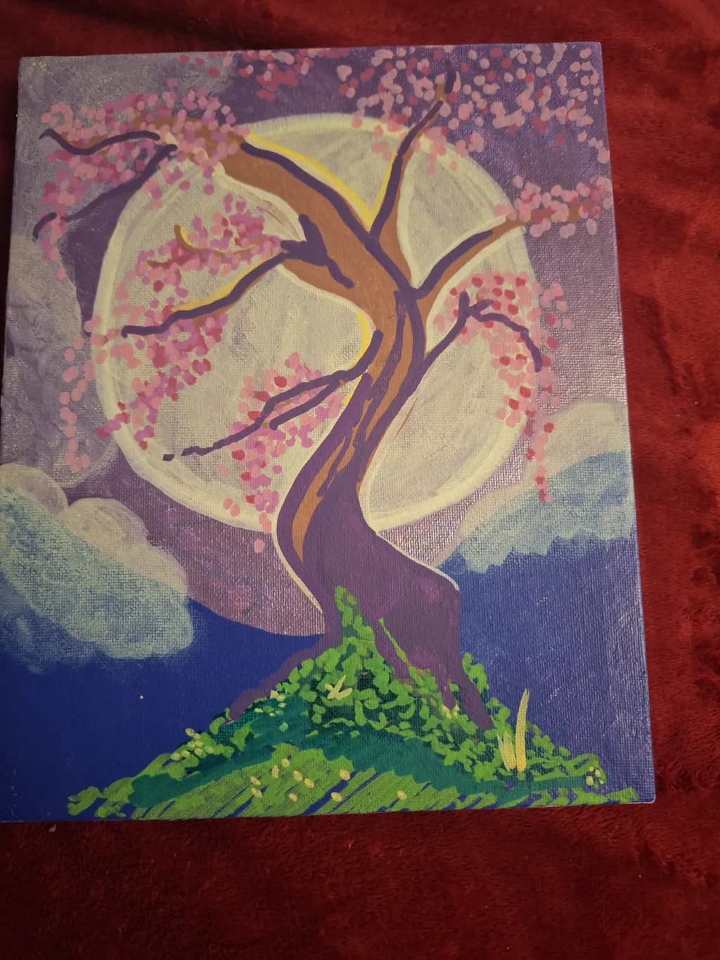 Moonlit Blossom Tree