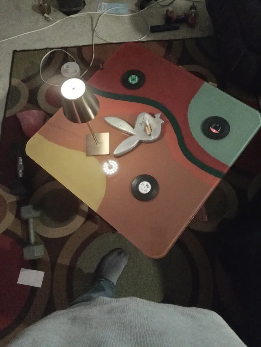 Abstract Vinyl Tabletop
