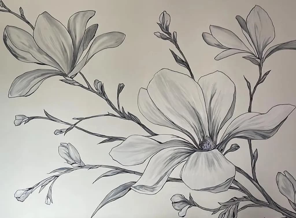 Monochrome Magnolia