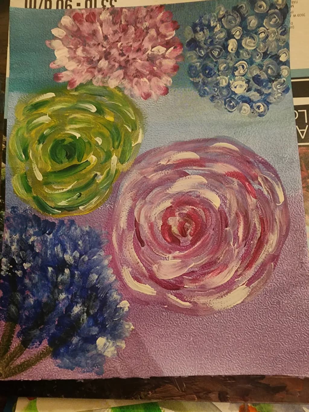 Abstract Floral Circles