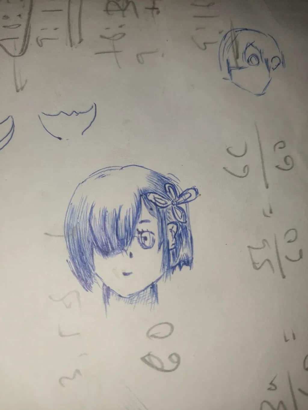Bow-Trimmed Anime Portrait