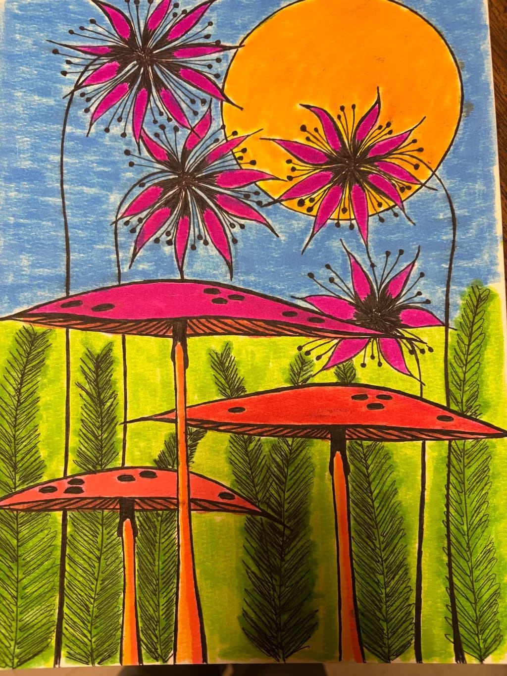Mushroom Sunscape