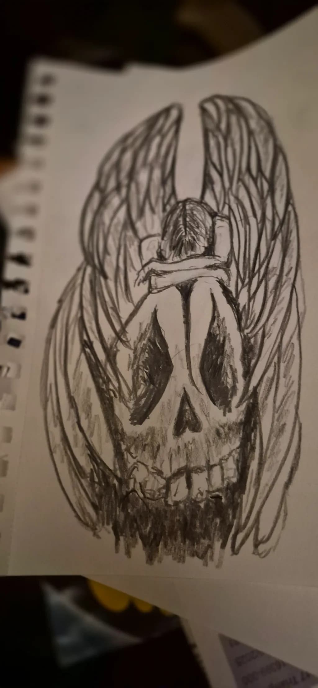 Fallen Angel Skull