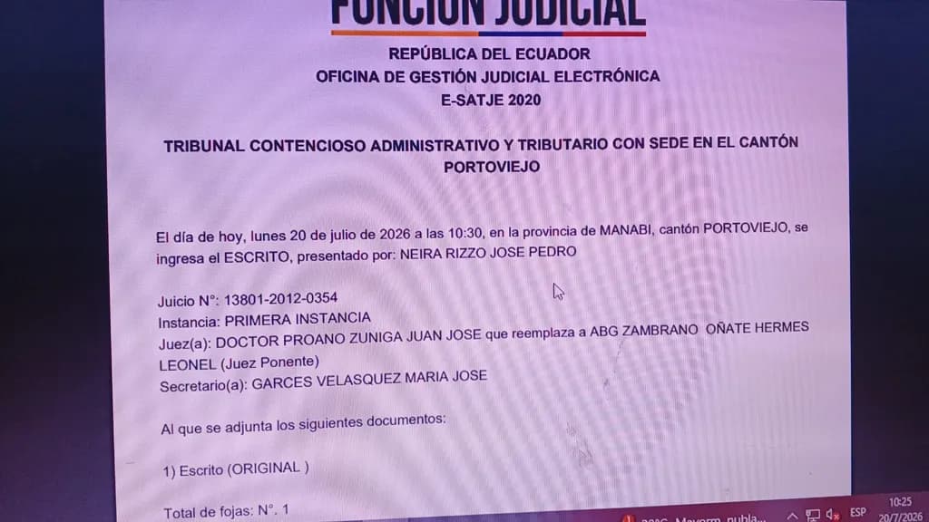 Judicial Filing Ecuador