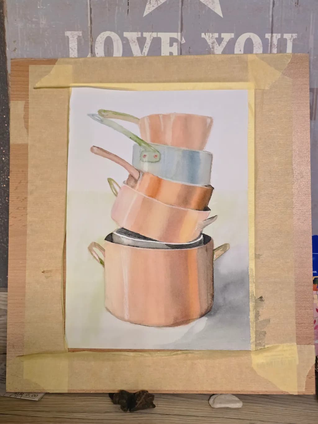 Stacked Copper Pots
