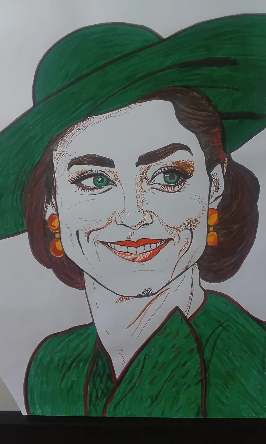 Green Hat Elegance