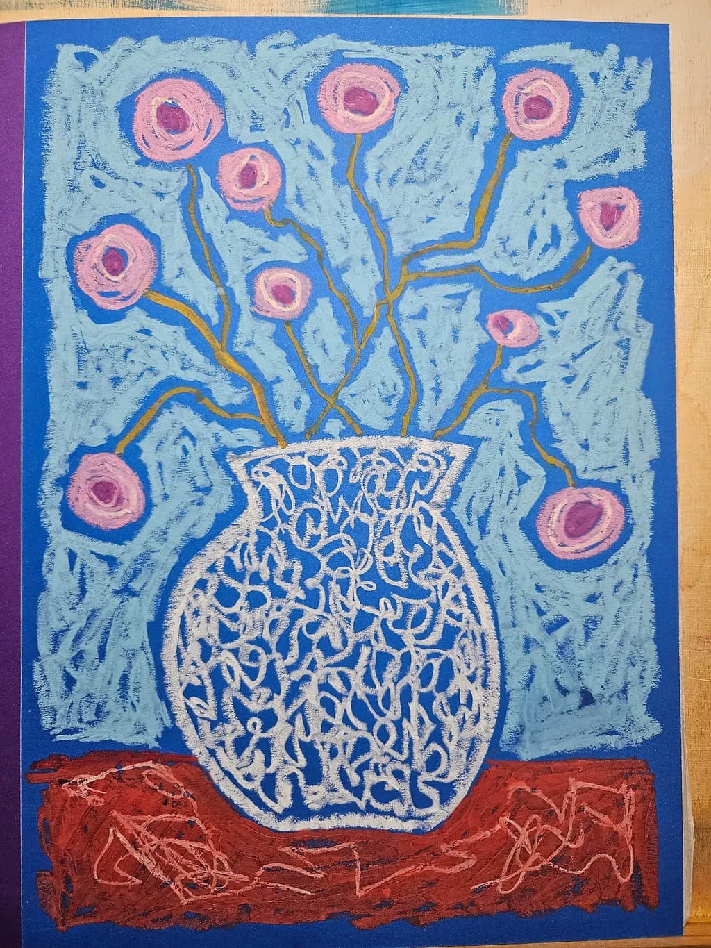 Abstract Floral Vase