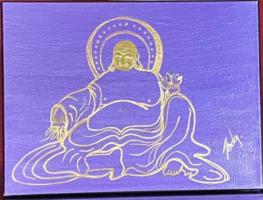 Golden Buddha Outline