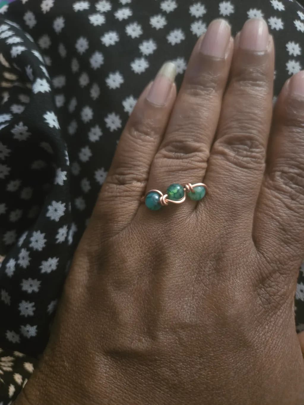 Turquoise Trio Ring