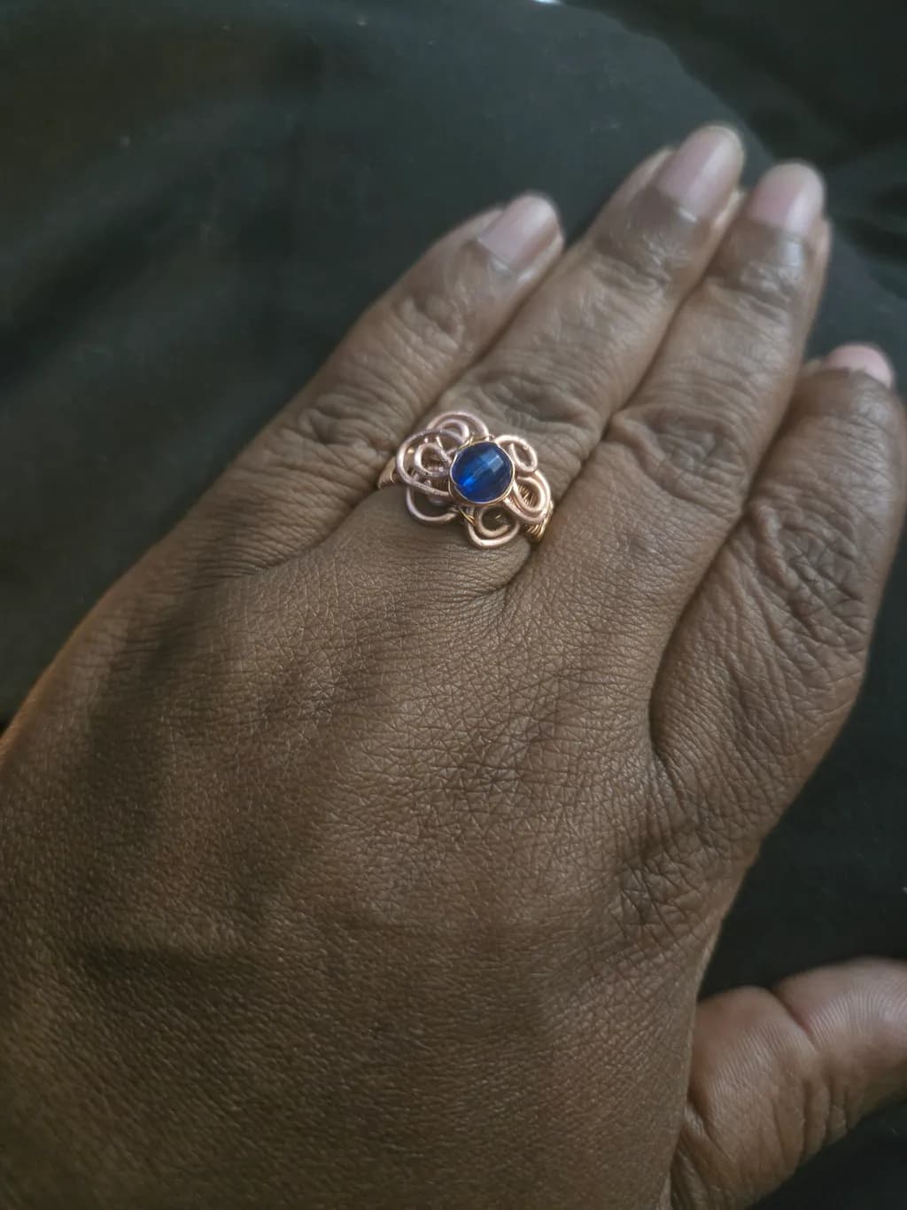 Lapis Loop Ring