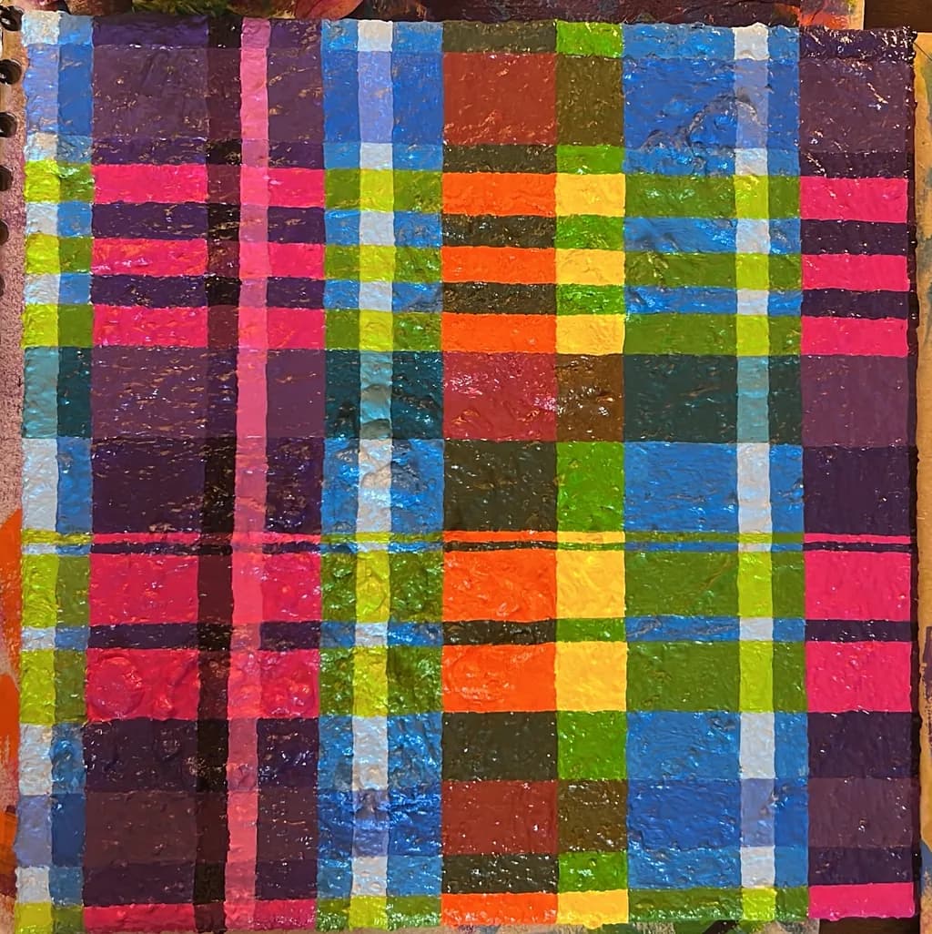 Textured Plaid Grid