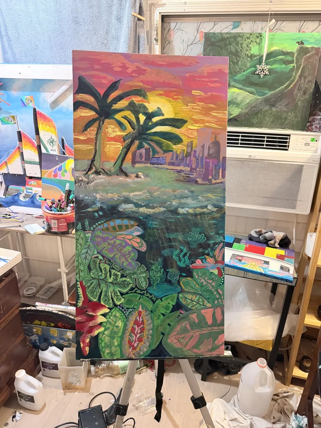 Tropical Sunset Landscape