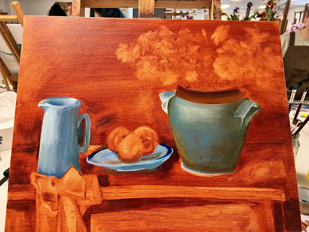 Clay and Blue Vessels