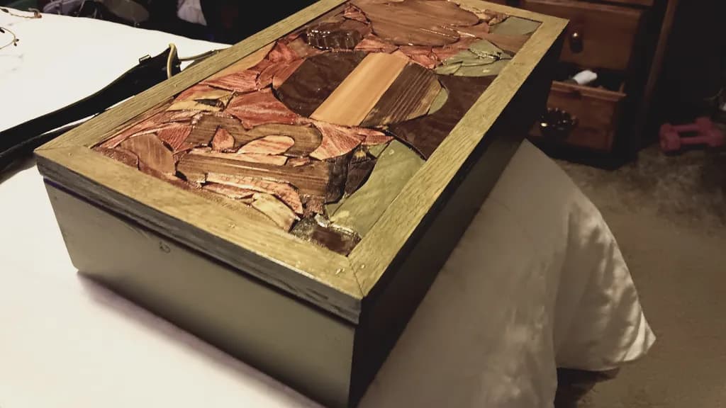 Wood Mosaic Box