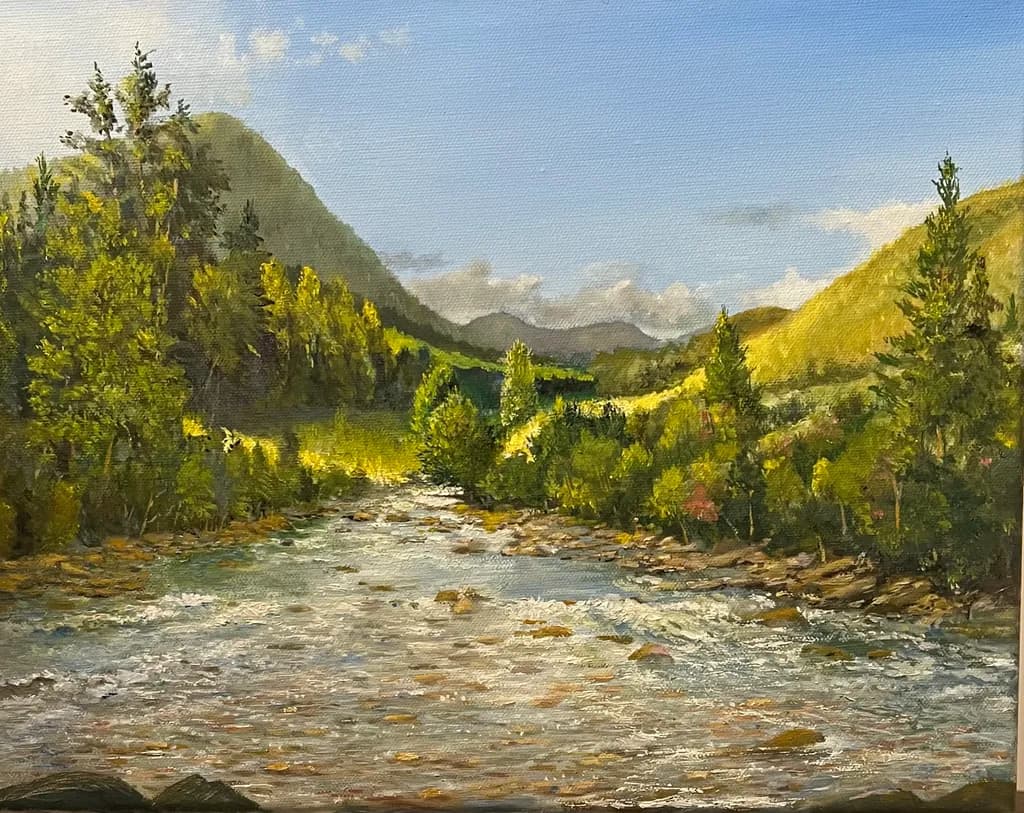 Mountain Stream Reflections