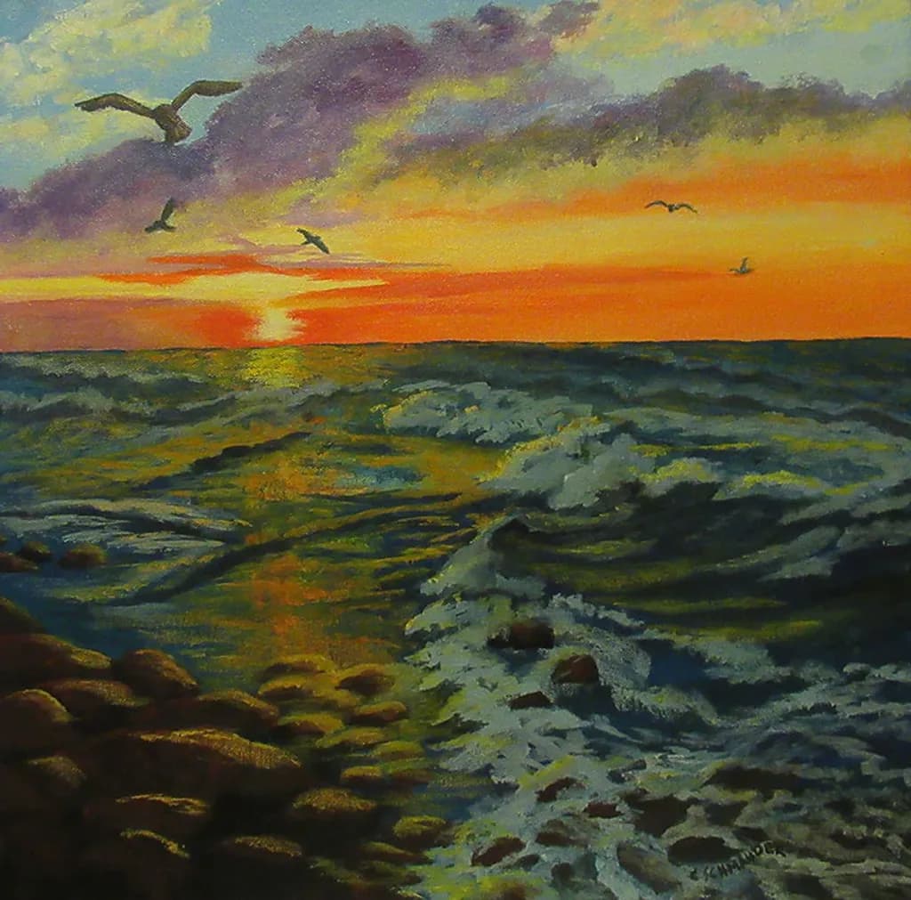 Sunset at Sea