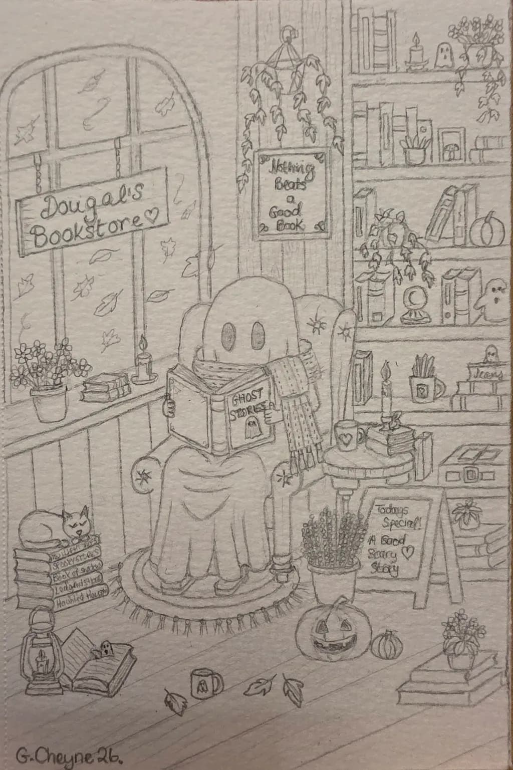 Ghost Bookstore Scene