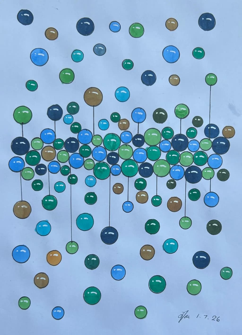 Suspended Spheres