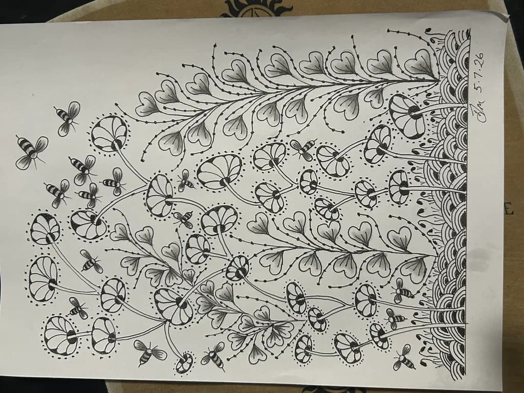 Bee and Blossom Harmony