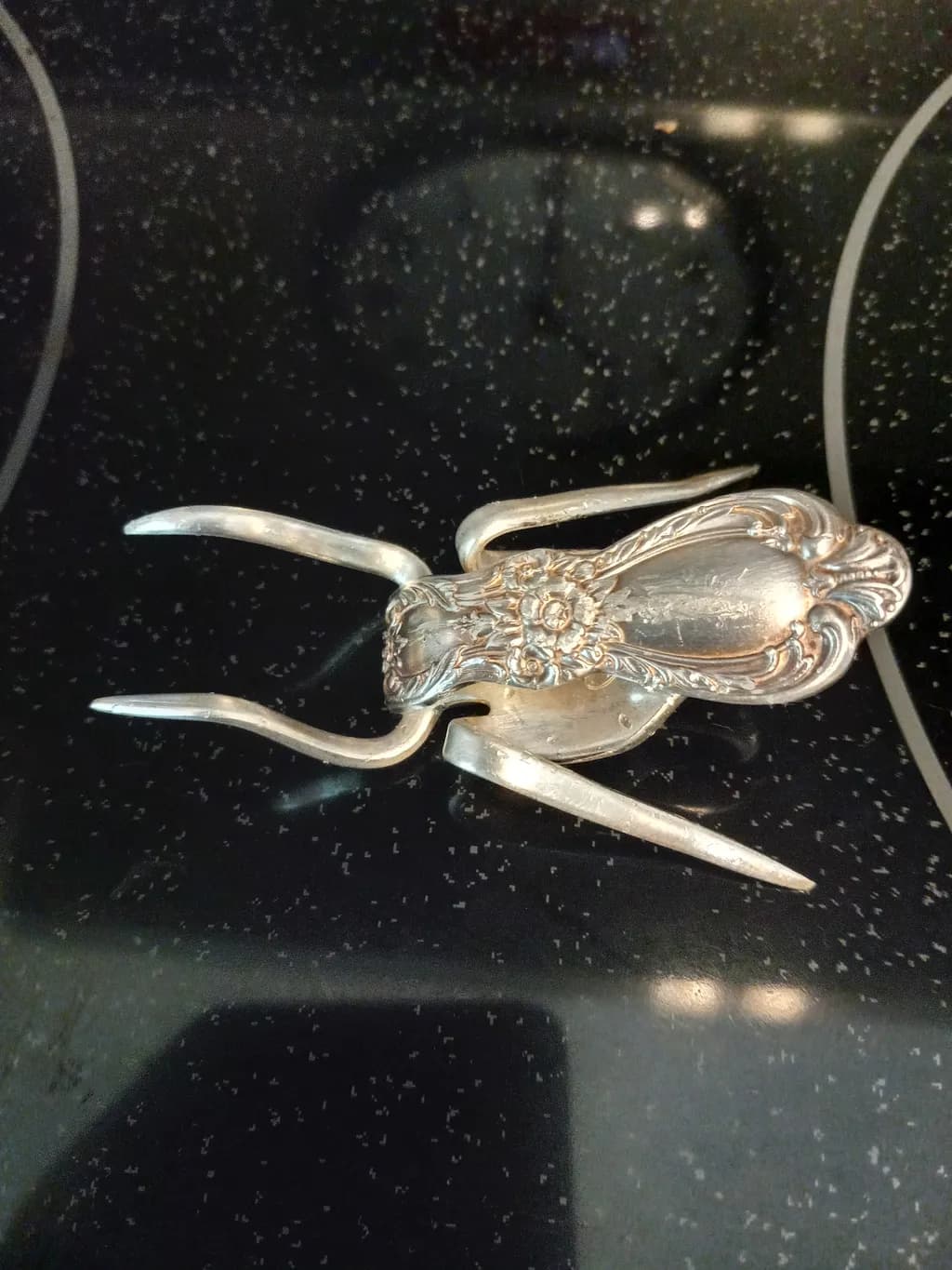 Silver Beetle Sculpture