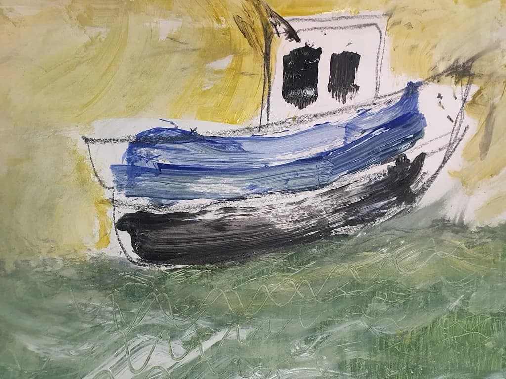 Abstract Boat Reflections