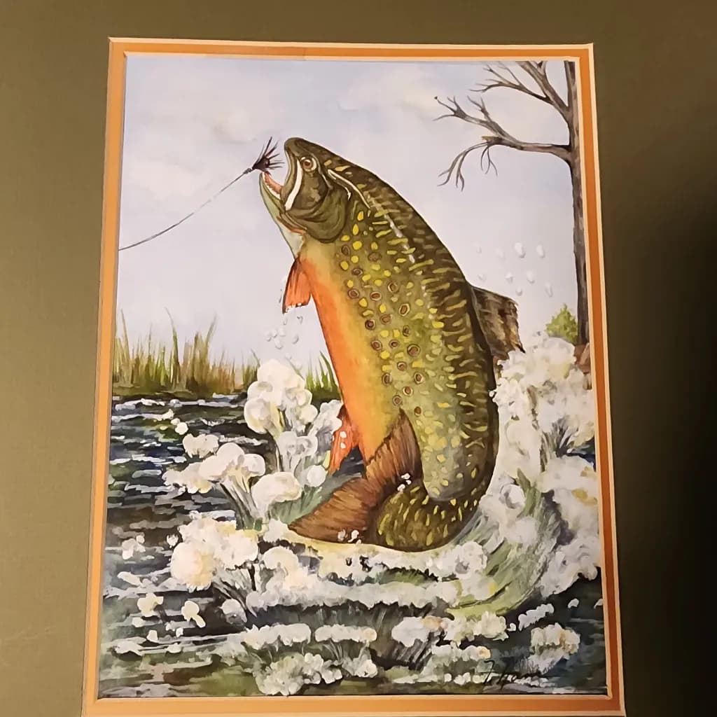 Brook Trout Leap