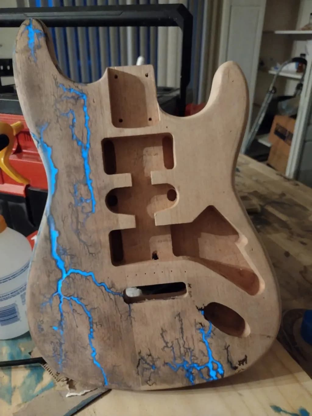 Electric Veins Guitar Body