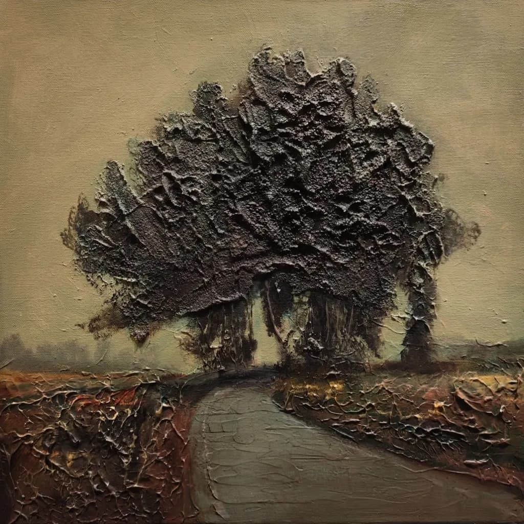 Textured Tree Path