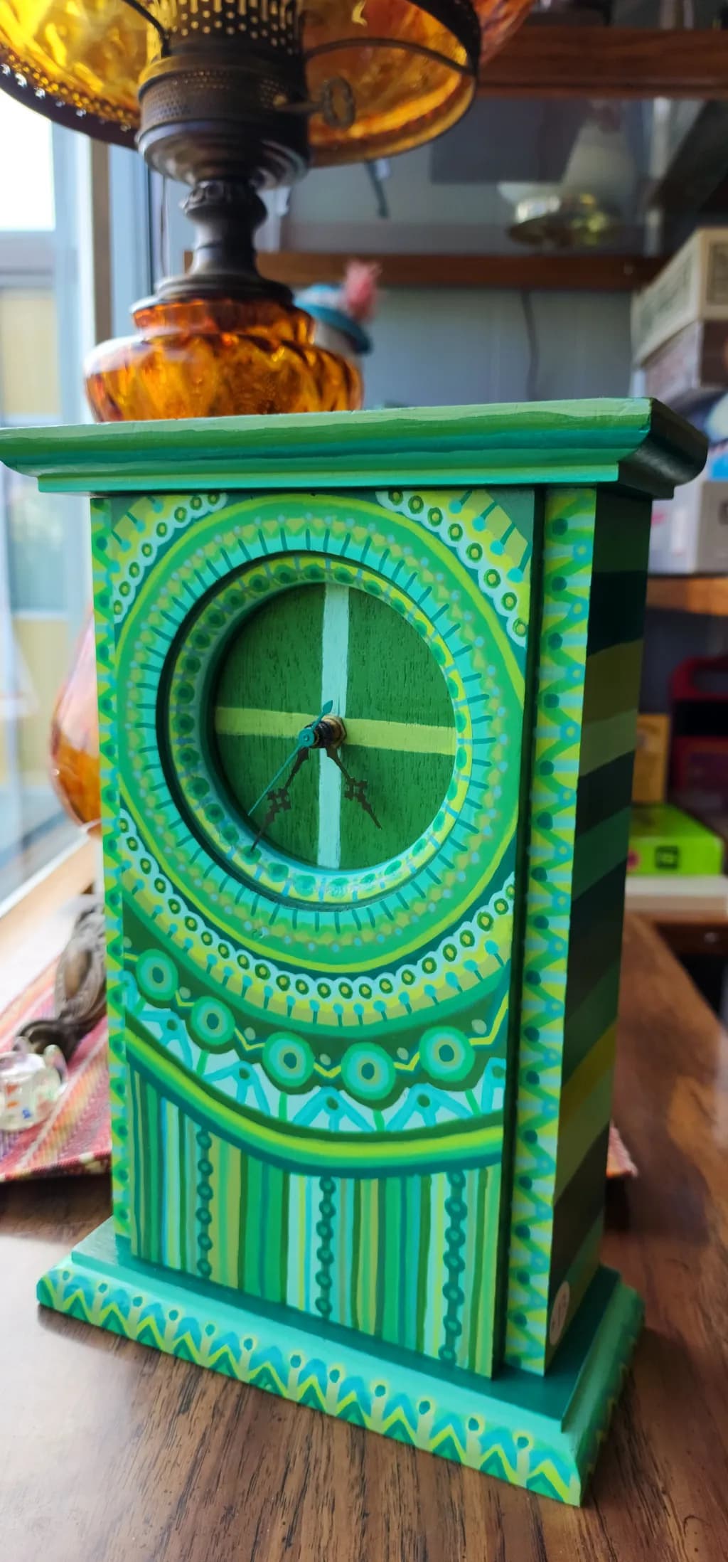 Verdant Echoes Clock