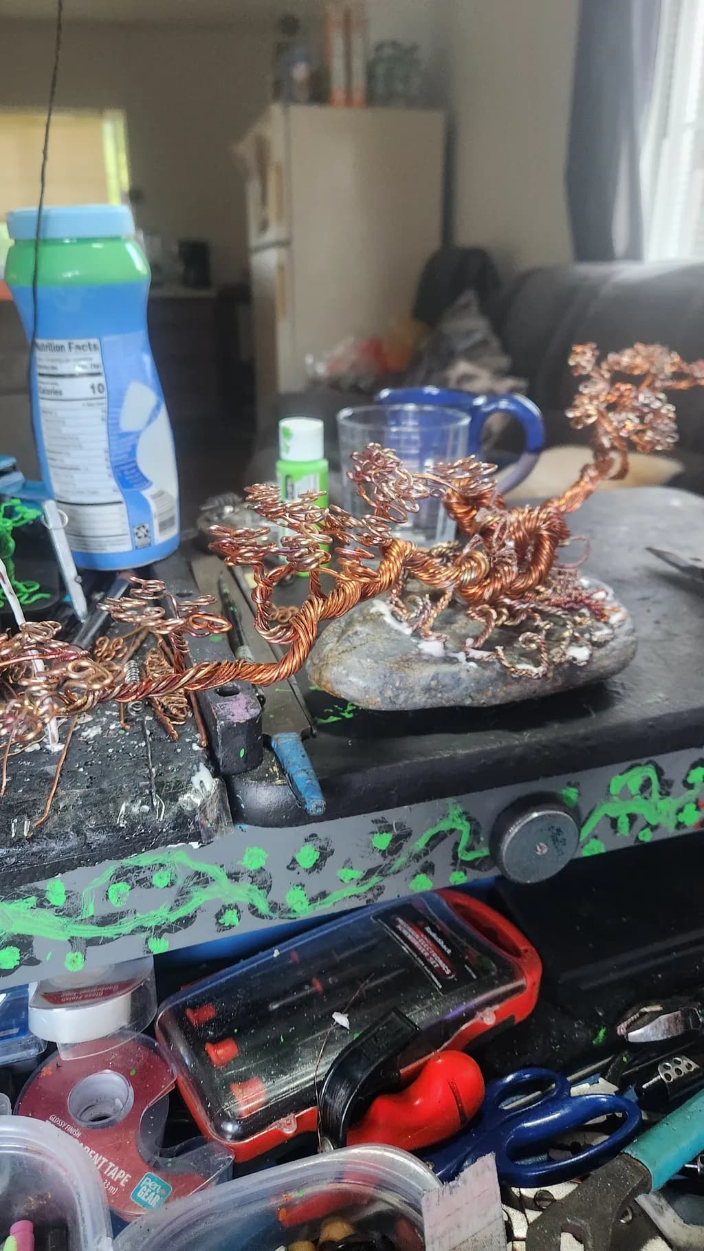 Copper Tree Sculpture