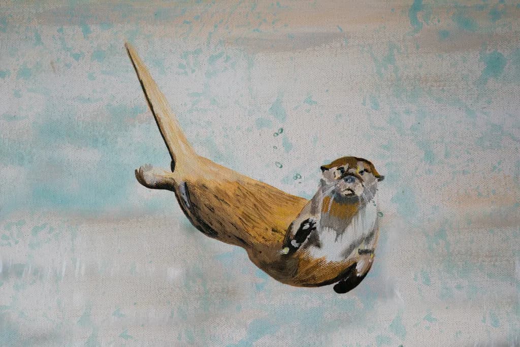 Swimming Otter