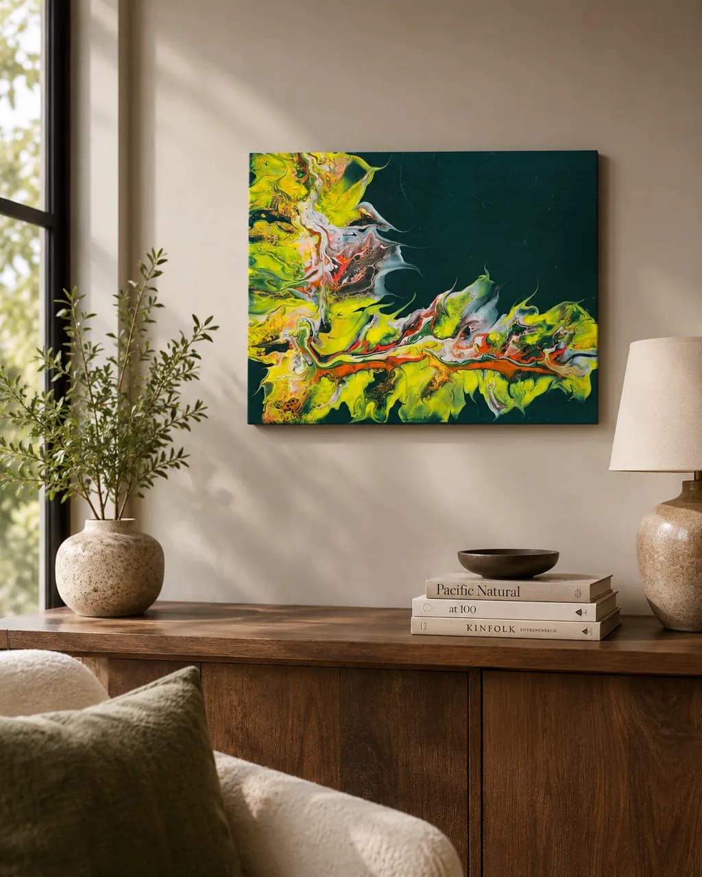 Abstract Leaf Burst