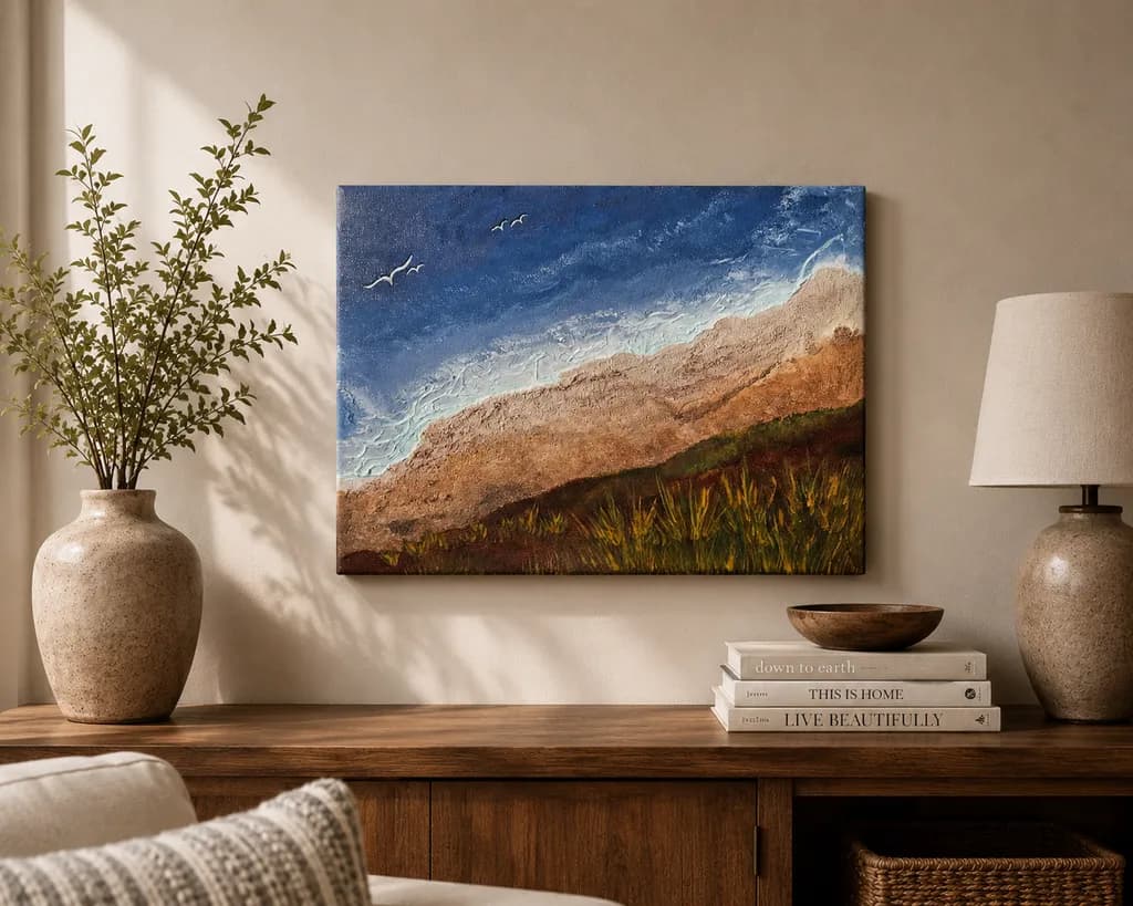 Hills and Birds Landscape
