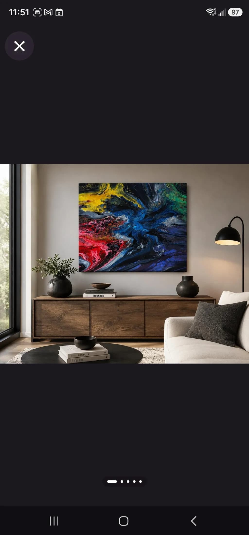 Abstract Livingroom Art