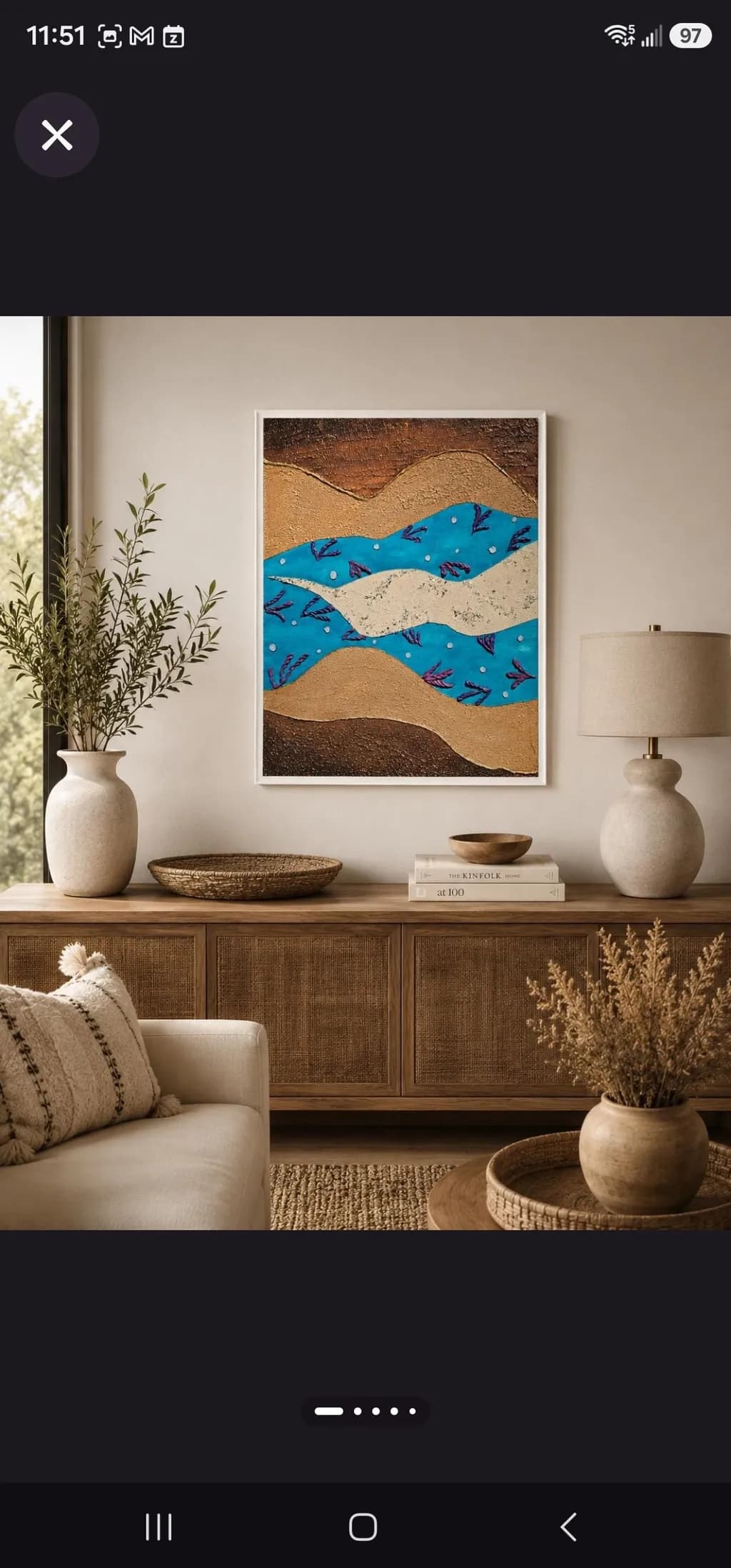 Abstract Blue Waves