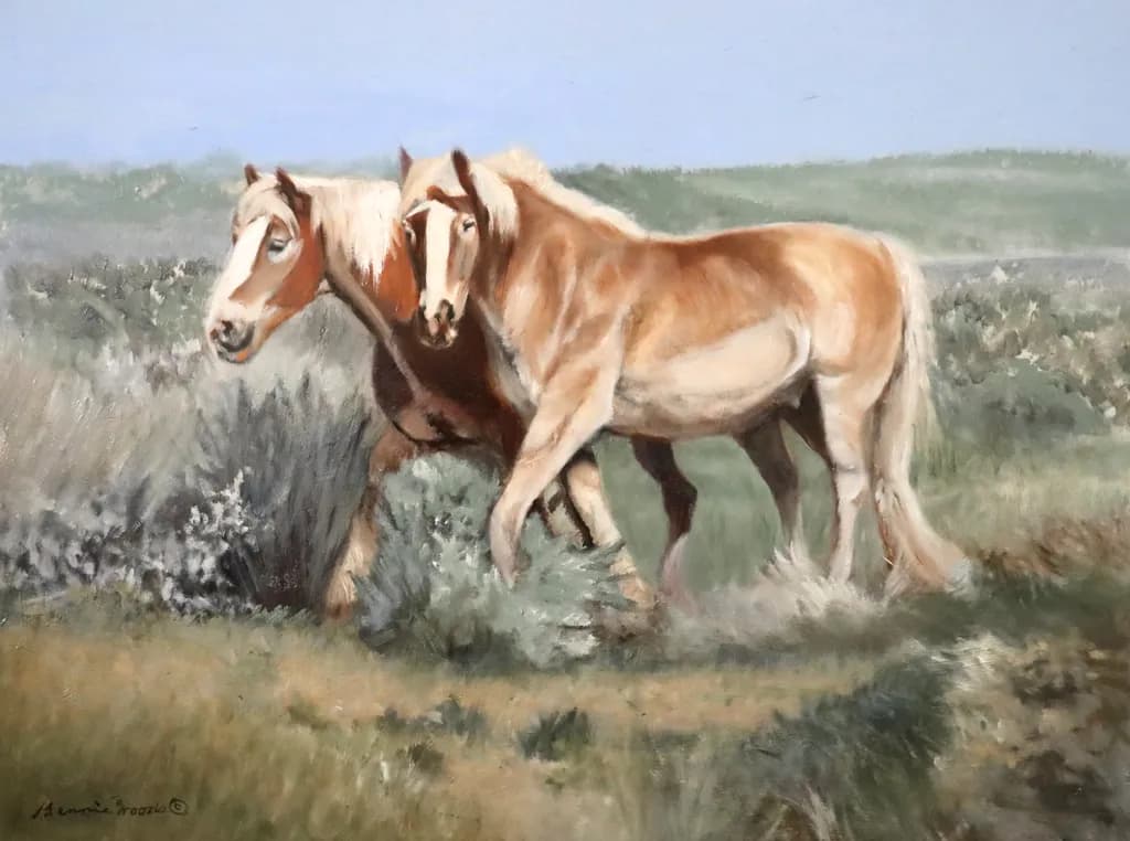 Draft Horses in the Field
