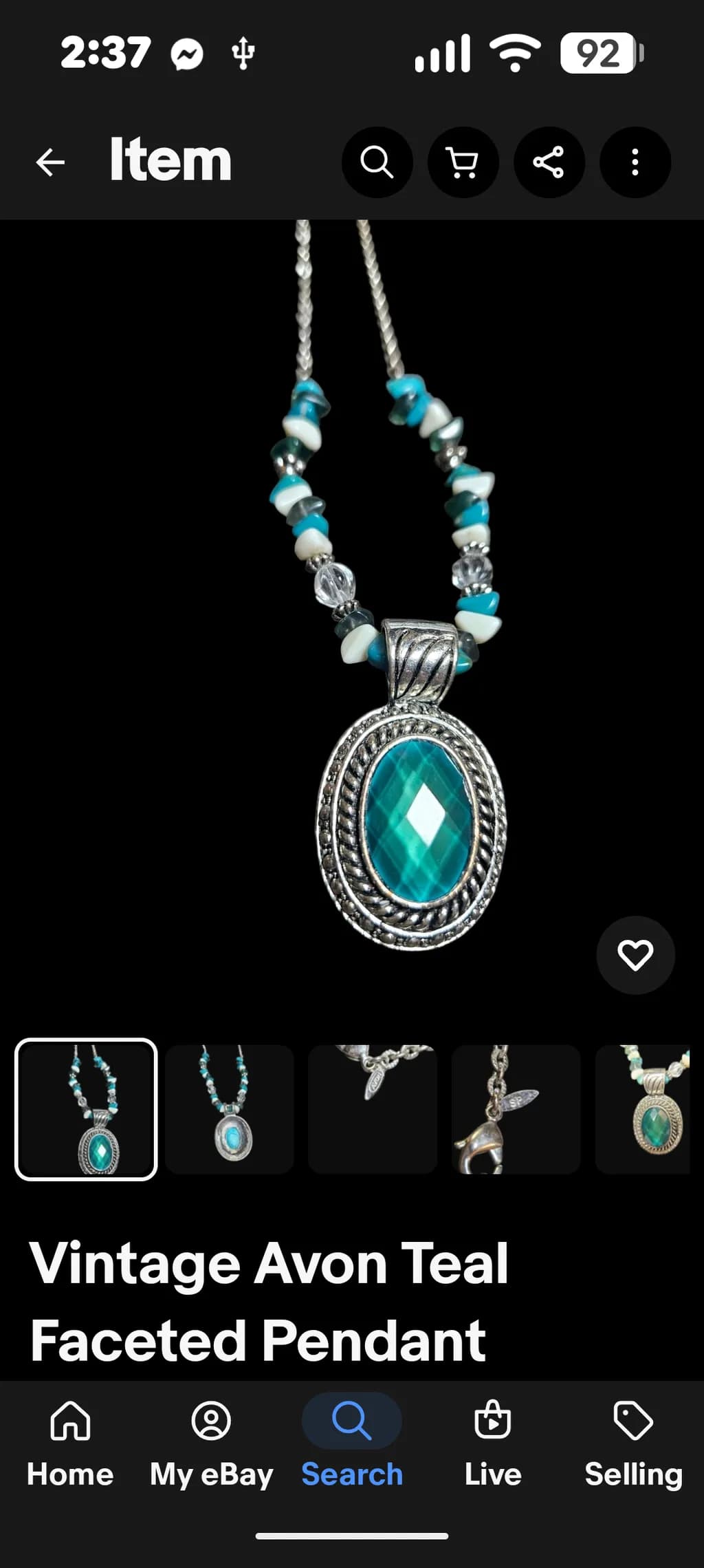 Vintage Avon Pendant