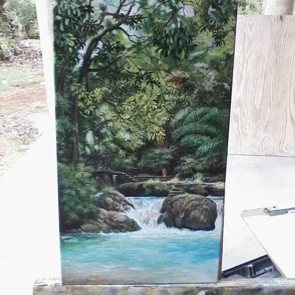Forest Stream Cascade