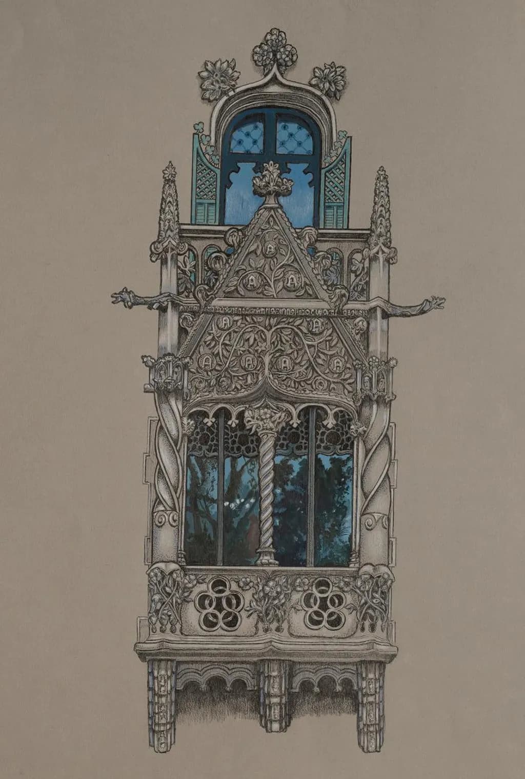 Gothic Blue Window