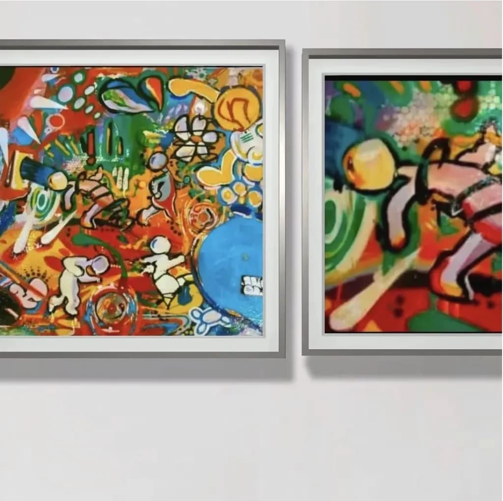 Colorful Dance Diptych