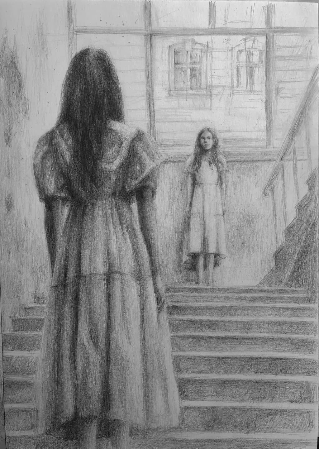 Between Woman and Reflection