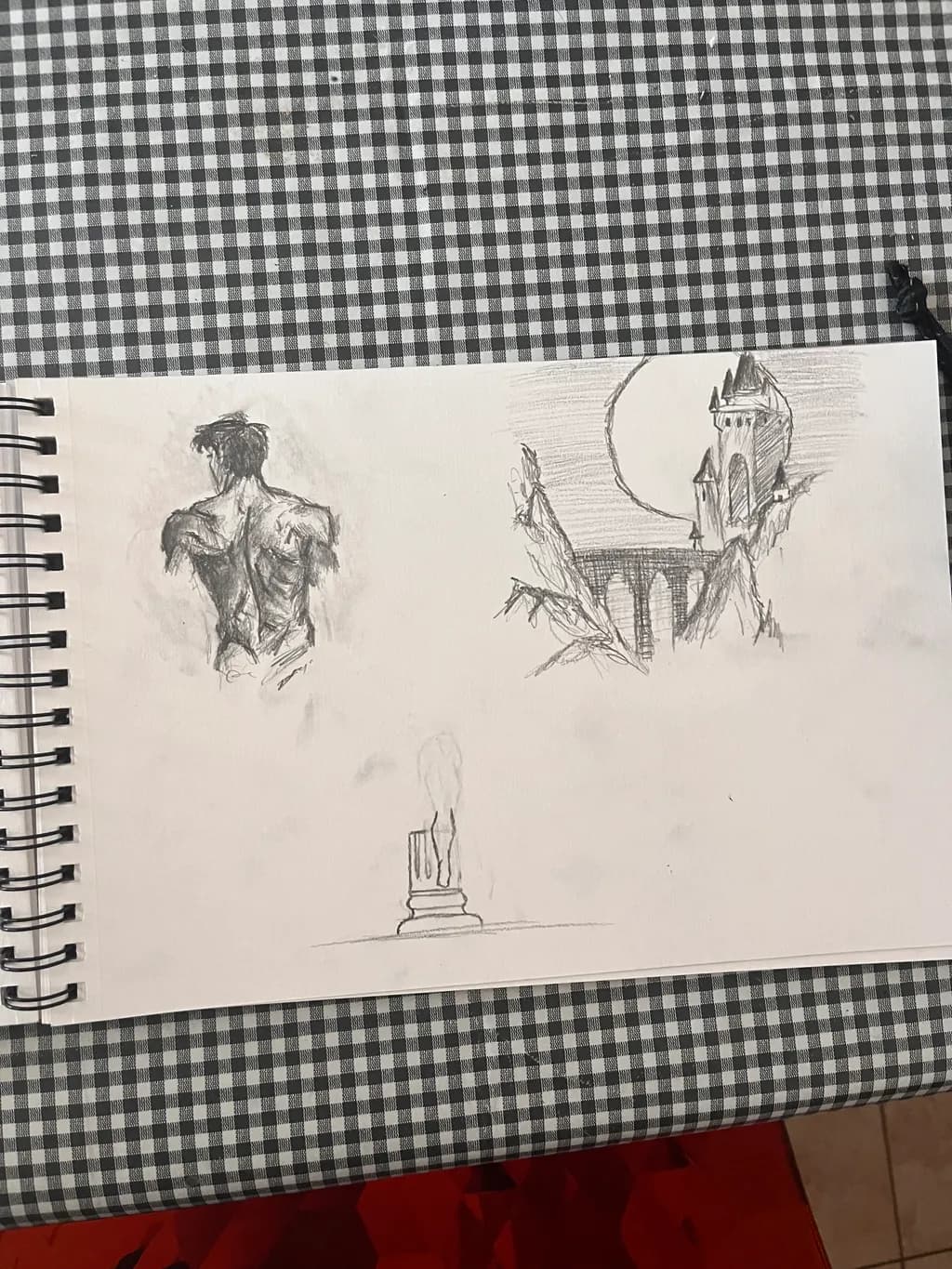 Shadowed Castle and Figure
