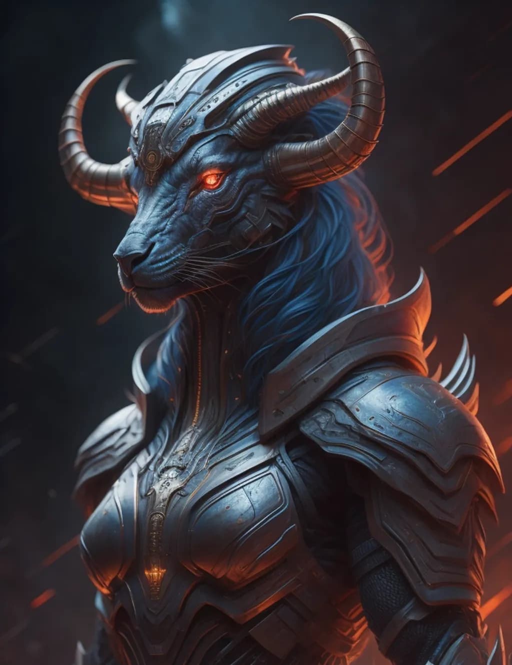 Armored Minotaur Sentinel